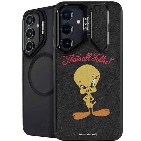 Looney Tunes Tweety Bird Thats All Folks Galaxy S24 FE Kickstand Case